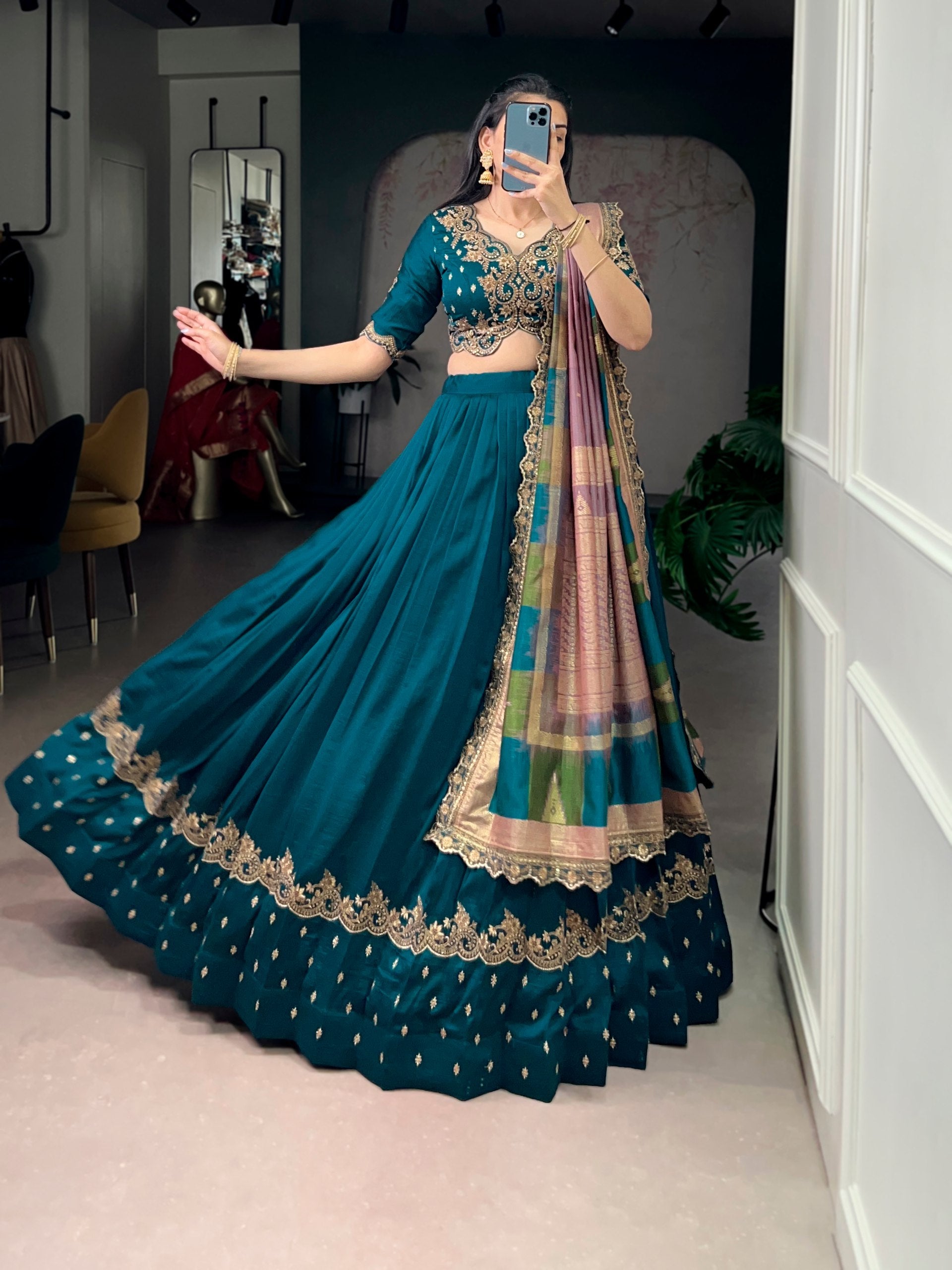 Trendy Lehenga Style Saree for Women – Party & Wedding Wear
