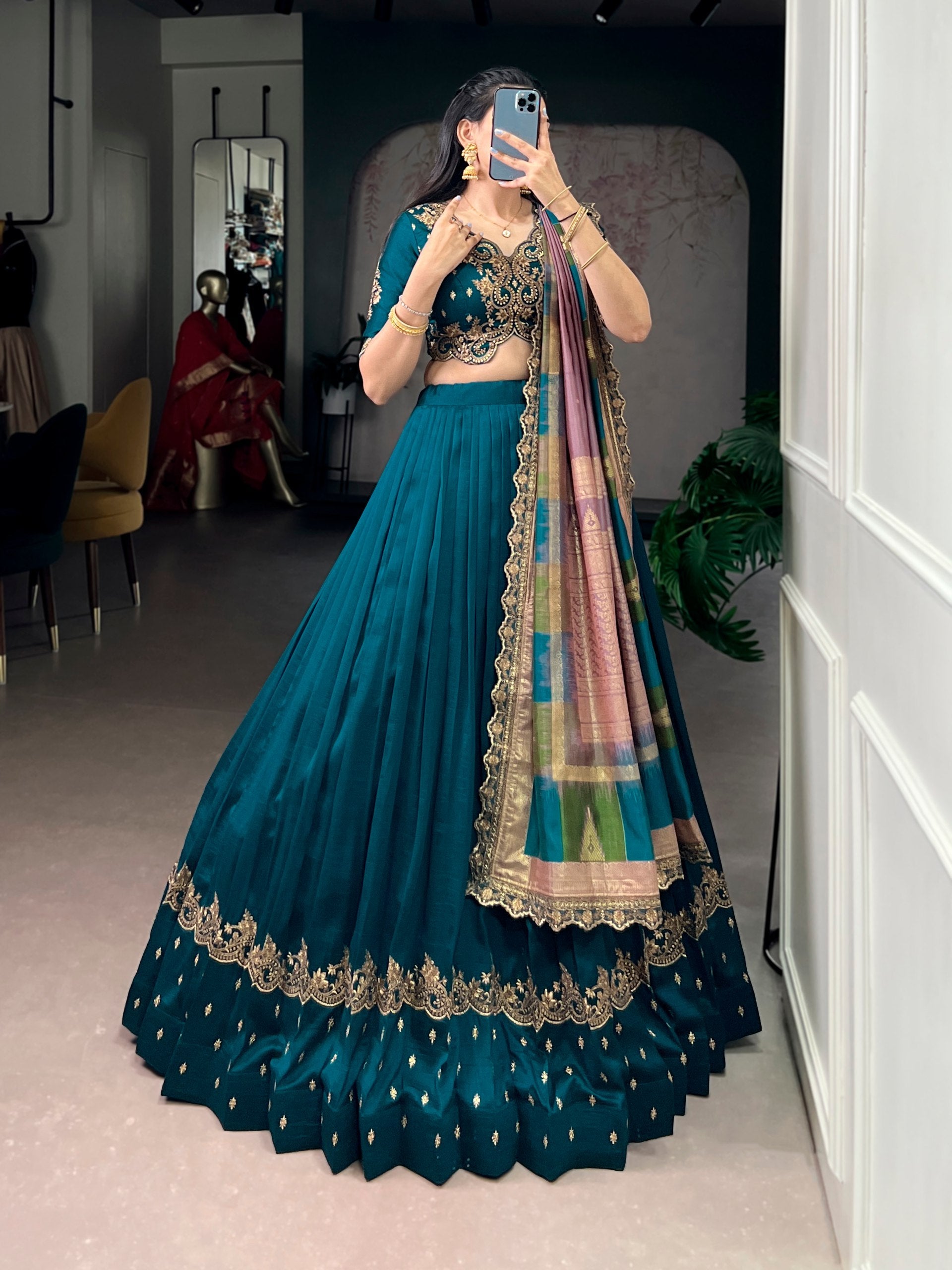 Trendy Lehenga Style Saree for Women – Party & Wedding Wear