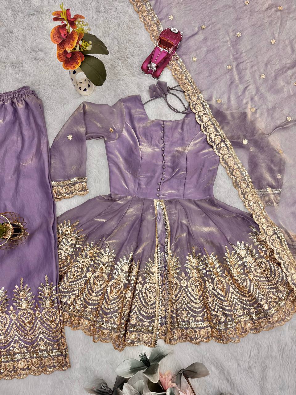 Designer Kurta Palazzo Set for Women | Embroidered Ethnic Wear Collection with Dupatta | Festive & Party Wear