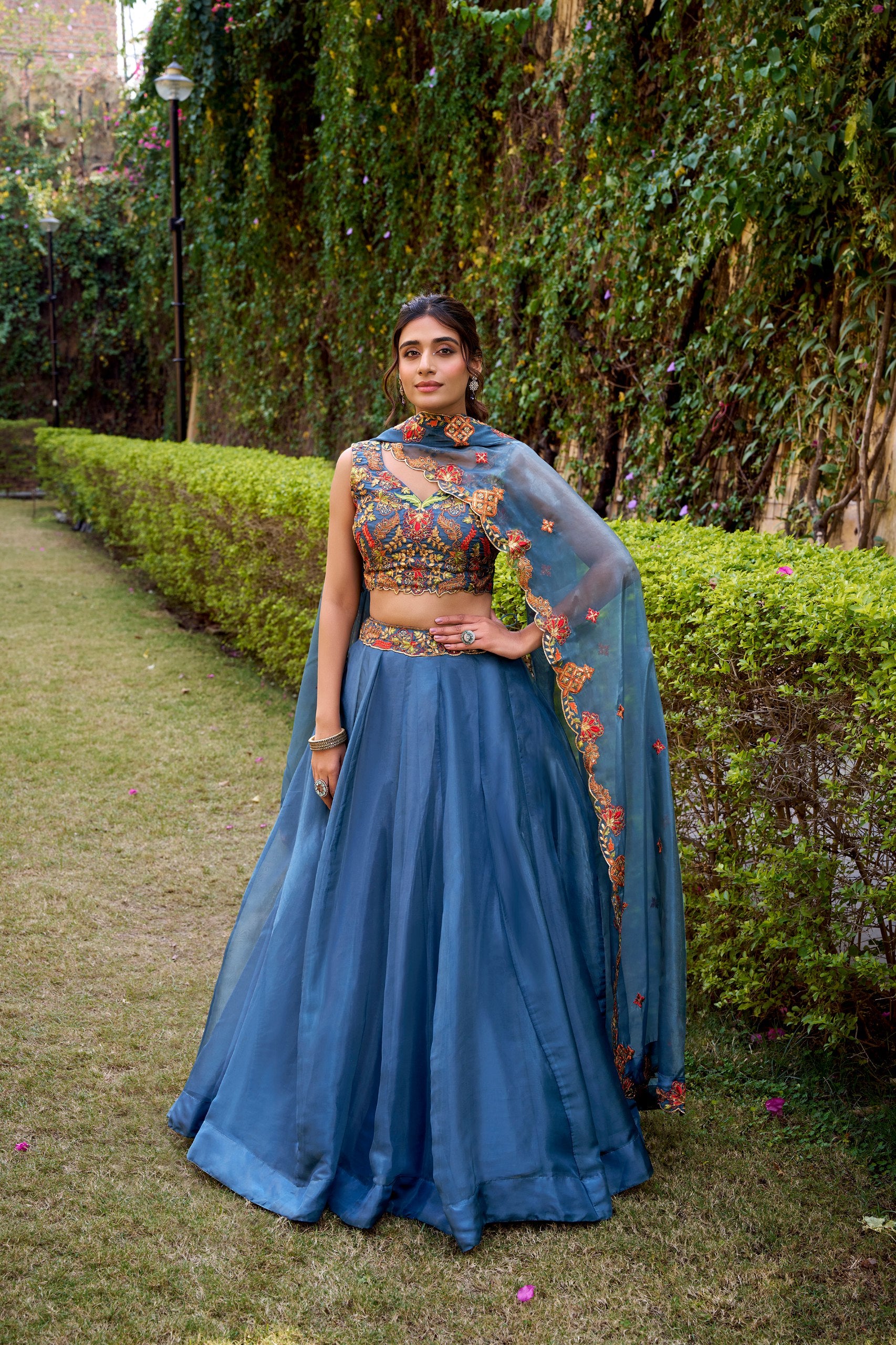 Ethereal Chanda Silk Lehenga Set Crafted For Modern Royalty