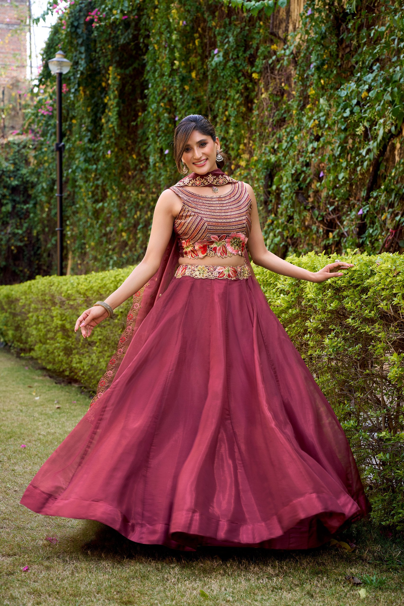 Ethereal Chanda Silk Lehenga Set Crafted For Modern Royalty