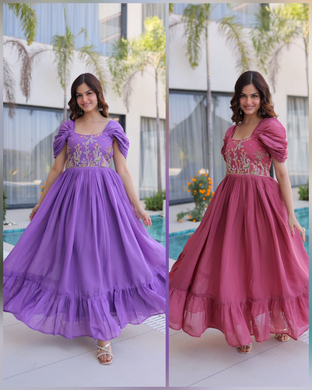 Latest Trending Anarkali Gown with Heavy Work