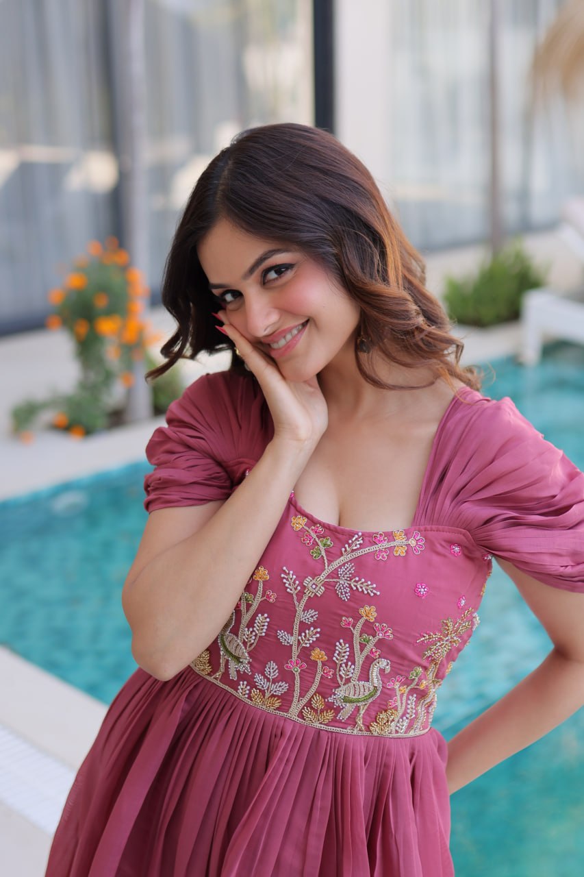 Latest Trending Anarkali Gown with Heavy Work