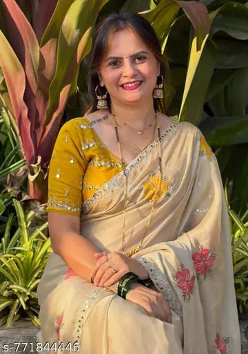 Beautiful Floral Work Saree for Women – Festive & Casual Wear
