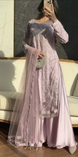Graceful Long Kurta Set with Dupatta – Festive & Occasion Wear